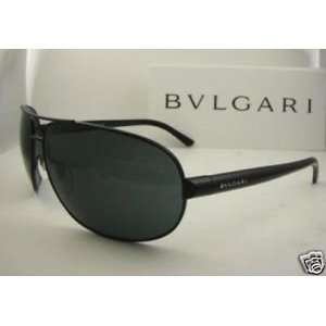  Authentic BVLGARI Black Aviator Sunglasses 5006   128/87 