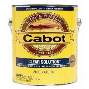 Cabot Stain 5 Gallon Natural Finish Clear Solution Oil Based Premium 
