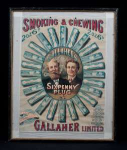 Antique 1920s/30 Smoking & Chewing Old Irish Tobacco Cigarette 