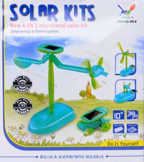 New DIY 6 in 1 Educational Solar Kit Toy Christmas Gift  