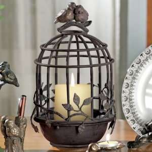  Lovebirds Cage Candle Holder