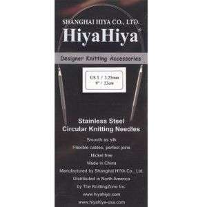 HiyaHiya 9 Stainless Steel Circular Knitting Needles  