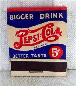   Cola Bigger Better .05¢ Full Match Book, Long Island City  
