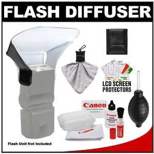  Flash Bouncer with Cleaning Accessory Kit for Canon Speedlite 580ex 
