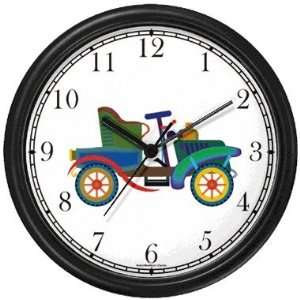  Antique Car Wall Clock by WatchBuddy Timepieces (White 