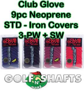 Club Glove 9pc Neoprene STD Iron Cover Set ALL Colors  