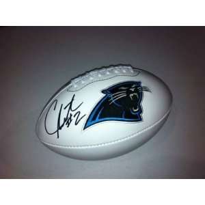   Autographed Hand Signed CAROLINA PANTHERS Football  NFL TOP Draft Pick