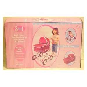  3 in1 Baby Doll Pram Stroller Toys & Games