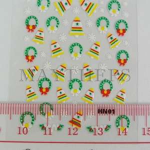 25 Xmas 3d Nail Art Design Stickers Sheets Decals  