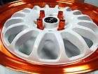   TRACK R WHITE W/ ORANGE LIP W/ TIRES **FREE COLORED LUGS **EF EG EK