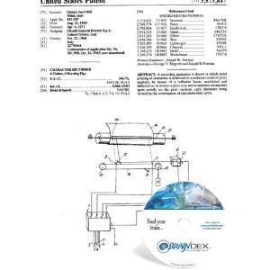  NEW Patent CD for CHARACTER RECORDER 