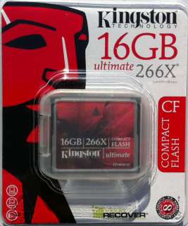   Kingston ultimate 266X 16GB Compact Flash CF Card   US Retail Package