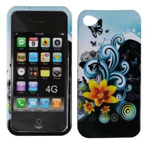   4gs 4g Cdma GSM Design Cover   Yellow Lily Cell Phones & Accessories