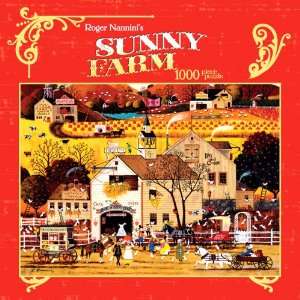  Ceaco Roger Nannini Tin 1000 Piece Puzzle   Sunny Farm 