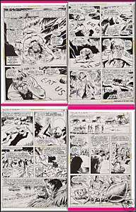   ORIGINAL ART, CHAMBERS OF CHILLS #4, FULL 4 PAGE STORY, COMPLETE