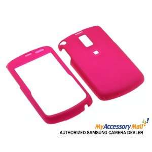 Samsung Cell Phone i637 Jack Rubberized Hard Case/Faceplates (Hot Pink 