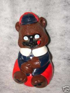 BEAUTIFUL VINTAGE CERAMIC BEAR COOKIE JAR ~ CUTE