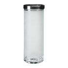 IKEA GLASS JAR WITH LID COTTON BALLS HAIR CLIPS  