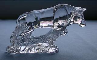 Beautiful German 24% Lead Crystal Glass Bull Figurine  