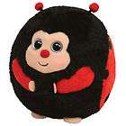 Ty Beanie Ballz 5 DOTS Black and Red Lady Bug ~NEW~  