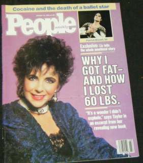 ELIZABETH TAYLOR, DAFFY DUCK In People January 18, 1988  