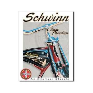  Schwinn Black Phantom Bicycle Tin Sign Poster