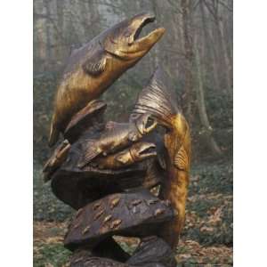  Carved Wooden Salmon, Chism Beach Park, Seattle, Washington 
