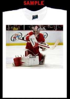 JIMMY HOWARD CUSTOM PHOTO T SHIRT TEE red wings 1408  