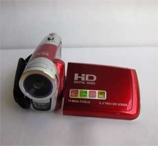 16MP RED Rotation Camera HD Digital Video Camcorder DV  