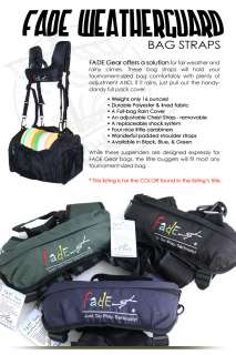   FADE WEATHERGUARD Backpack Straps 4 Disc Golf Tourney Bag / rainy days
