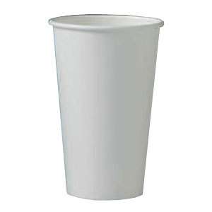   12 oz Paper Coffee Cup Solo Disposable WHITE Hot Cup w/Cappuccino LIDS