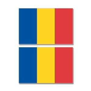 Chad Country Flag   Sheet of 2   Window Bumper Stickers