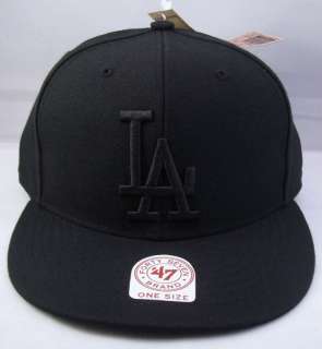 MLB Los Angeles LA DODGERS Snapback Cap Hat Black NWT  