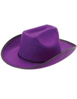  Purple Felt Girls Boys Cowboy Hat Costume Party Cow Boy 