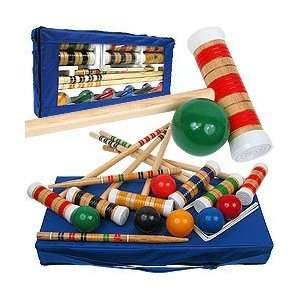  Large Complete Croquet Set with Carrying Case Sports 