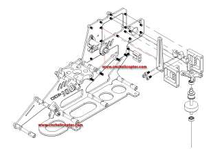 Eflite Blade 400 CNC frame upgrade (need assembling) CF  