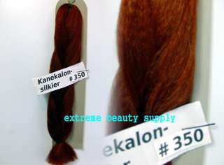 silky kanekalon braid hair dreadlock dance350 FIREY REd  