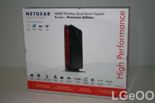 New Netgear N600 Wireless Dual Band Gigabit Router WNDR3800 