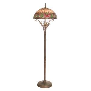 Dale Tiffany TF50101 Accardi Floor Lamp, Antique Bronze and Art Glass 