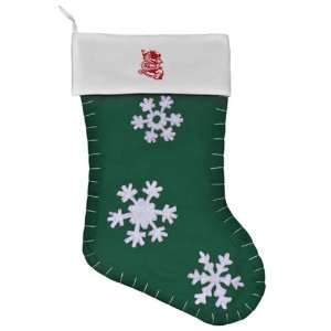   Felt Christmas Stocking Green Chinese Dancing Dragon 