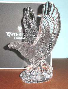 Waterford Fred Curtis Eagle Crystal Sculpture Boxed Slovenia New 