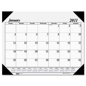    Color Refillable Monthly Desk Pad Calendar, 22 x 17 