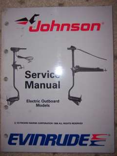 1988 Johnson Evinrude CE Electric Outboard Manual C  