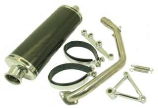 Gas Electric Scooter chinese moped parts GY6 Performance Exhaust 150cc 