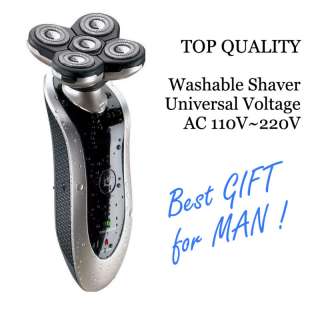 110V~230V Mens Washable Electric Shaver Rechargeable  