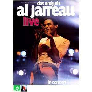 Al Jarreau   Live In Concert 1977   CONCERT   POSTER from GERMANY