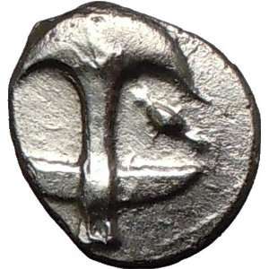 APOLLONIA PONTIKA 450BC Gorgoneion & Anchor Quality Ancient Silver 