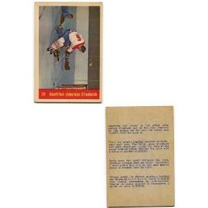 Bernie Geoffrion sidesteps Chadwick 1957 1958 Parkhurst Card   NHL 