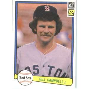  1982 Donruss # 487 Bill Campbell Boston Red Sox Baseball 