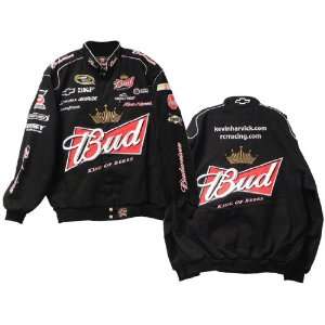  #29 Kevin Harvick Bud Black Uniform Jacket Xl Sports 